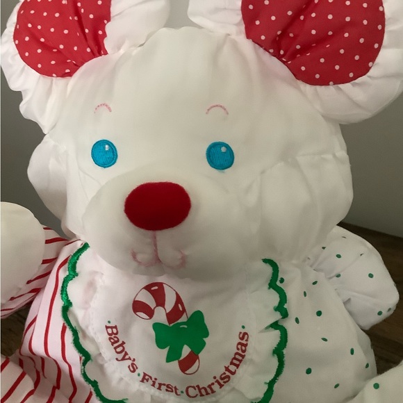 Rare Vintage Fisher-Price Puffalump Baby’s First Christmas EUC Rattle Inside - Picture 3 of 5